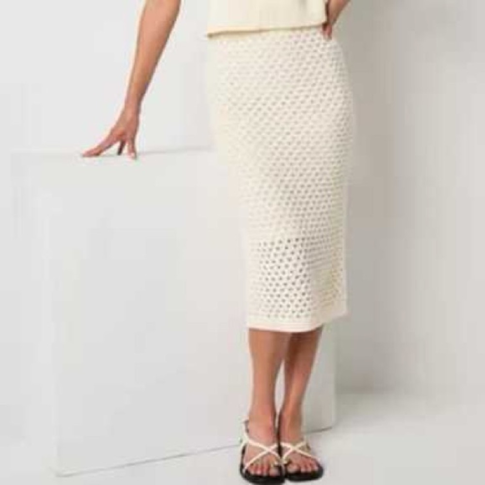Banana Republic sz Small Cream Knit Skirt